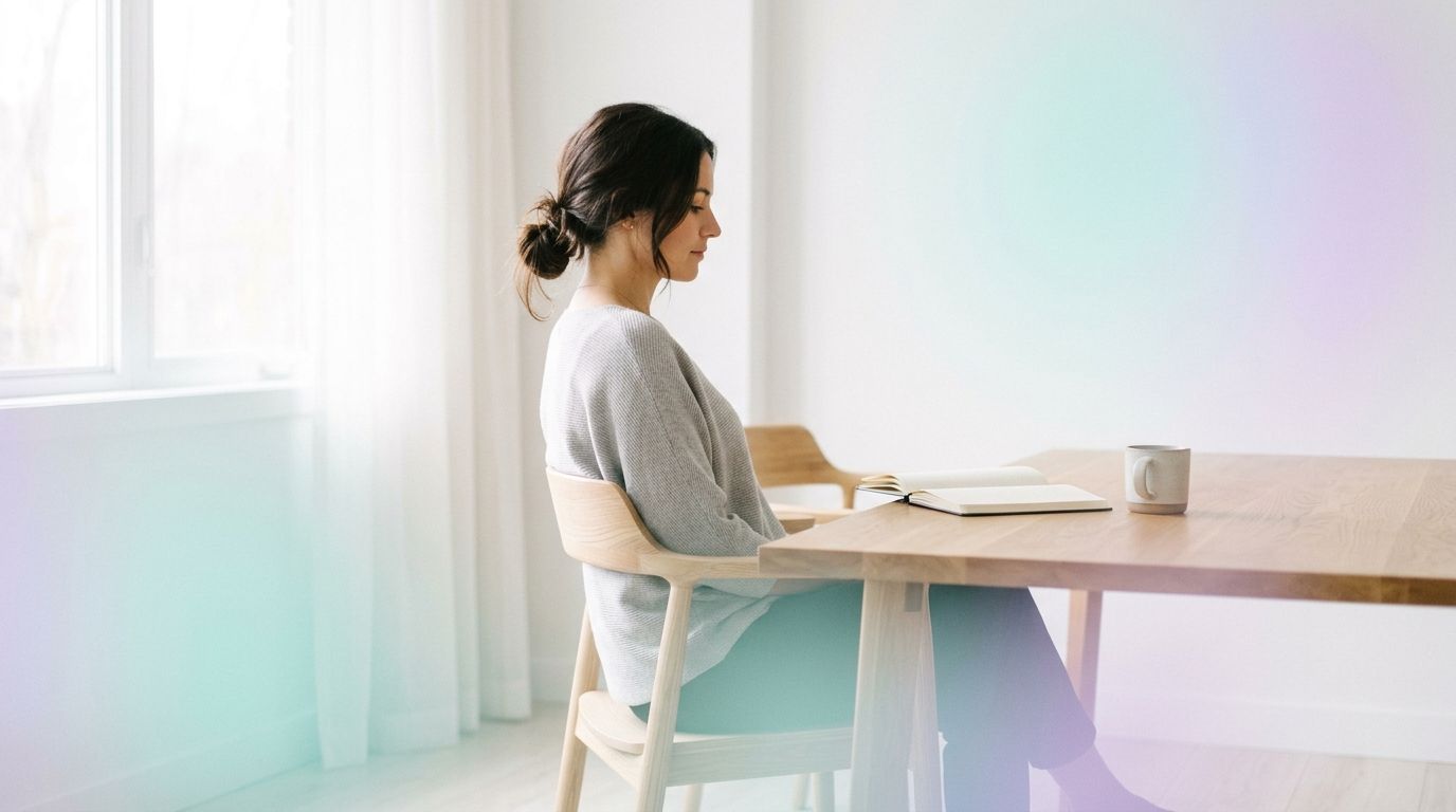 Postura ergonómica consciente y descanso postural en el puesto de trabajo para evitar dolor de espalda