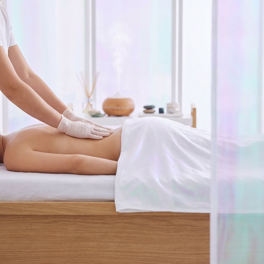 Ilustración detallada de la musculatura de la espalda mostrando contracturas y puntos de tensión