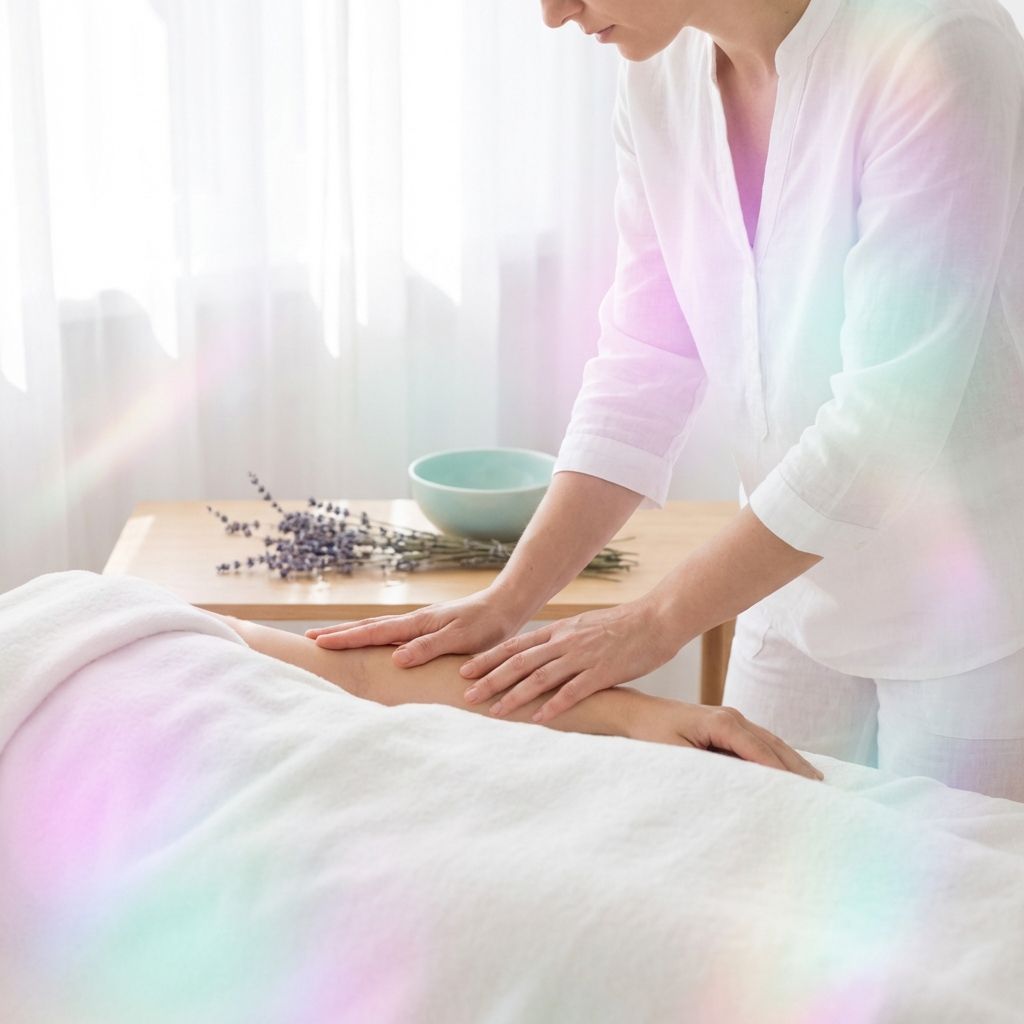 Terapeuta realizando un masaje terapéutico en la espalda para aliviar dolor y tensión