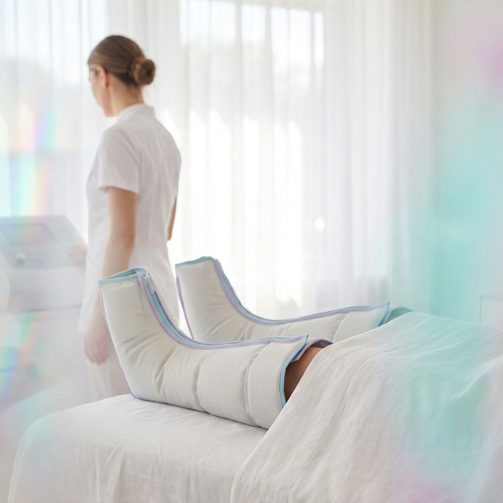Tratamiento de presoterapia profesional para activar la circulación