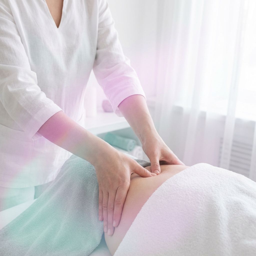 Terapeuta realizando un masaje terapéutico en la espalda para aliviar dolor y tensión