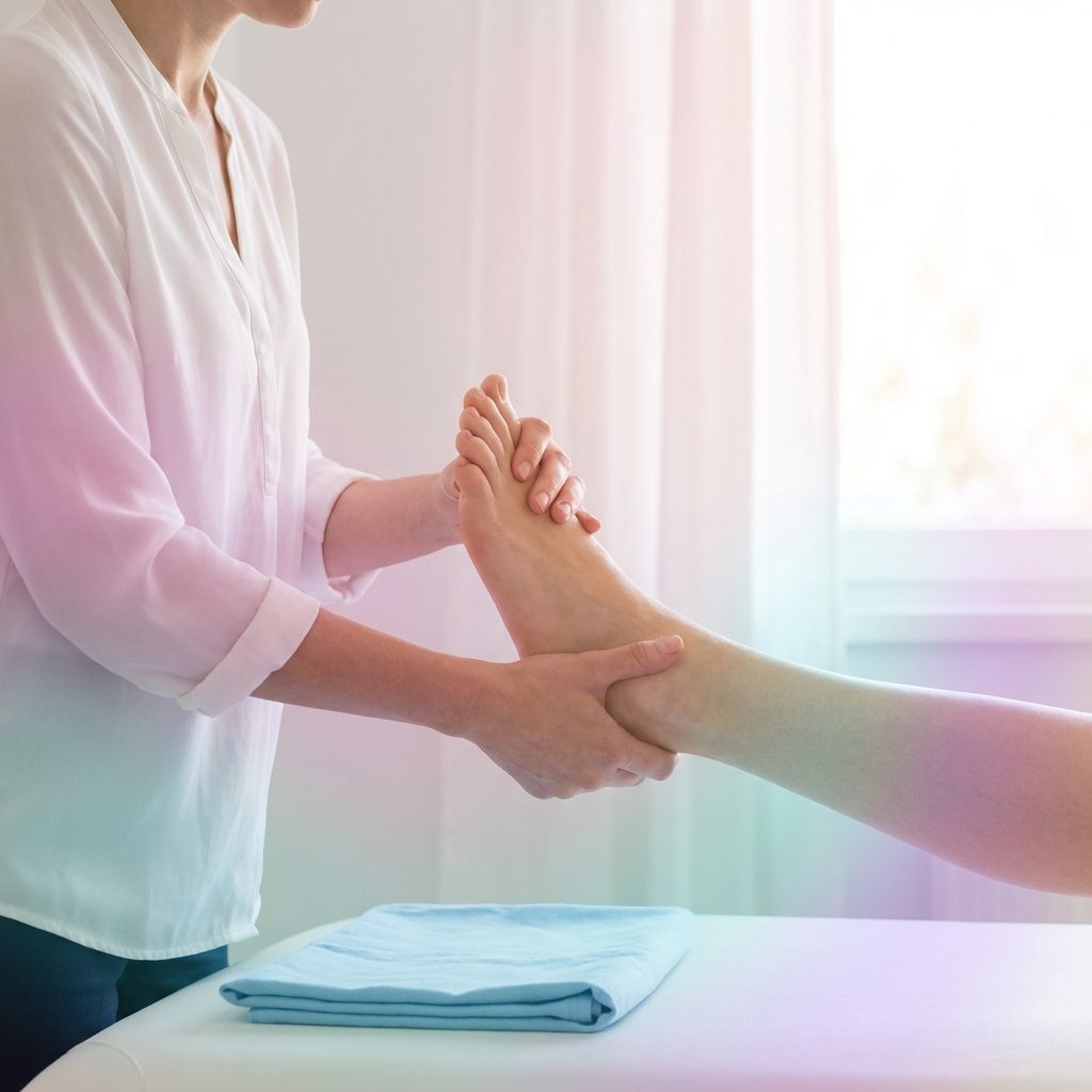 Masaje terapéutico deportivo para recuperación muscular en pierna