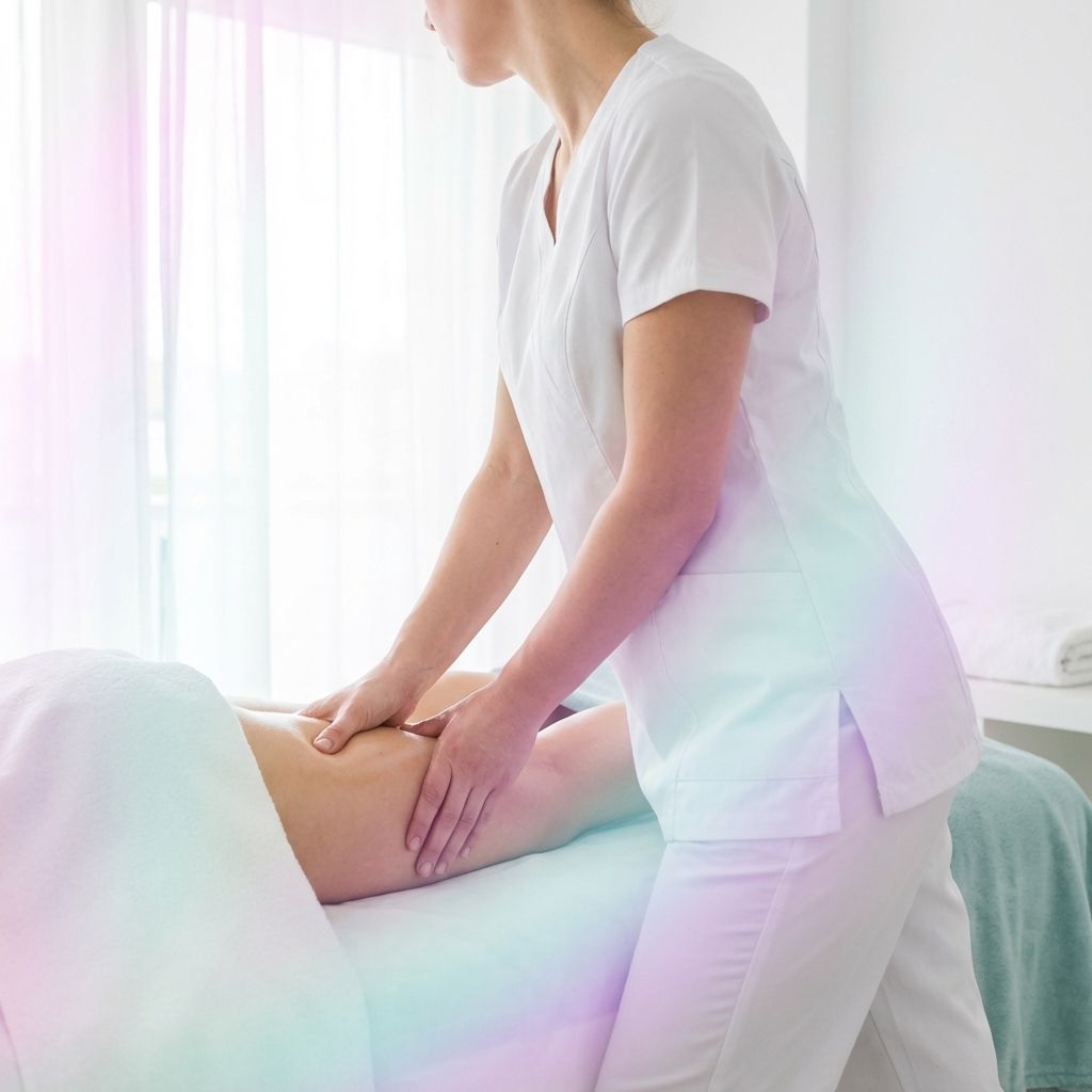 Terapeuta tratando una sobrecarga muscular en la zona cervical y hombros